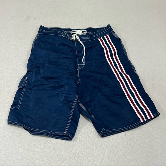Anchor Blue Men Board Shorts Casaul Summer Beach Size 29 - Picture 1 of 9